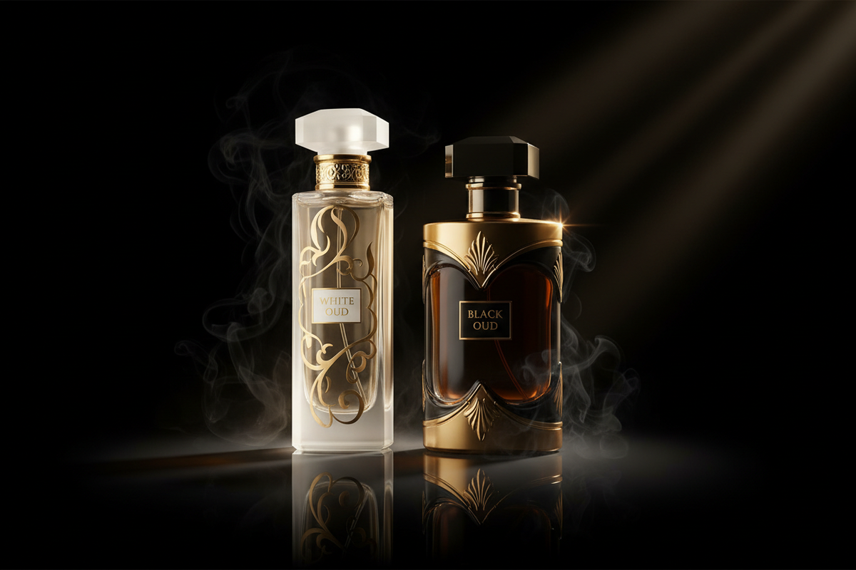 Comparaison olfactive entre oud blanc et oud noir