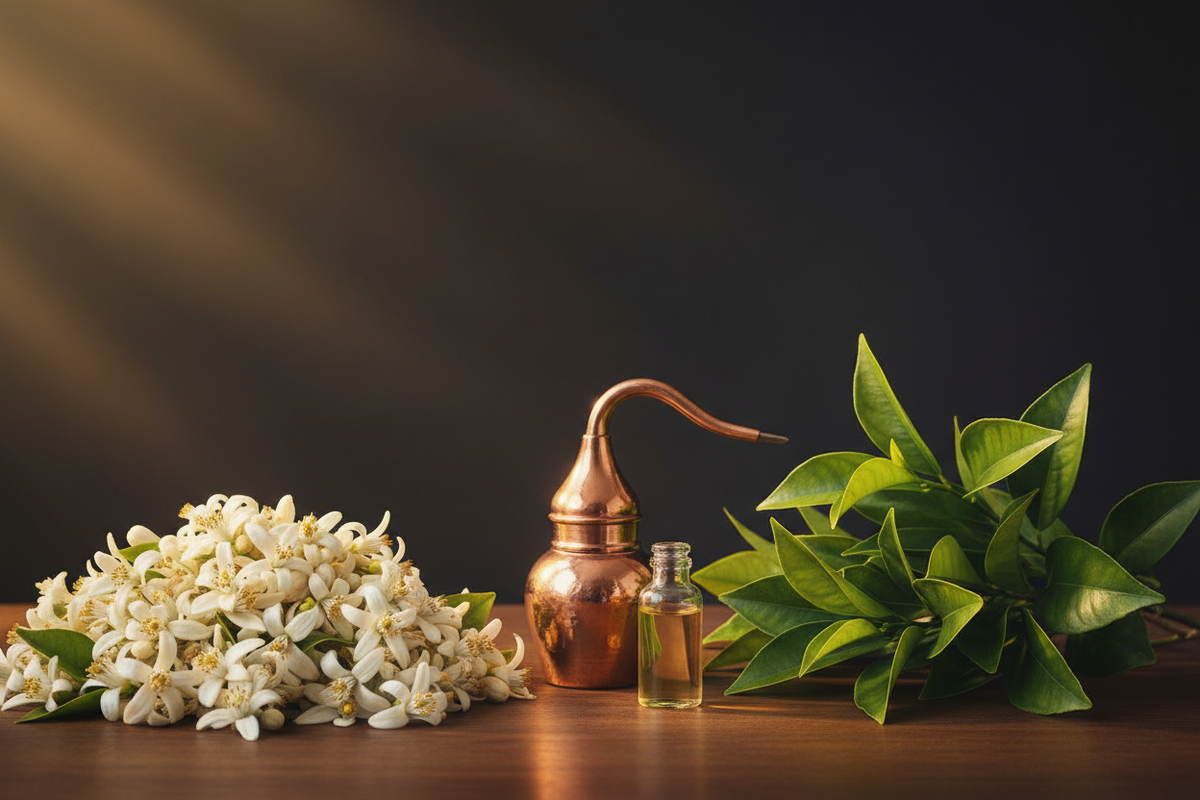 Fleur d’oranger en parfumerie orientale : néroli, extraction, odeur et usages