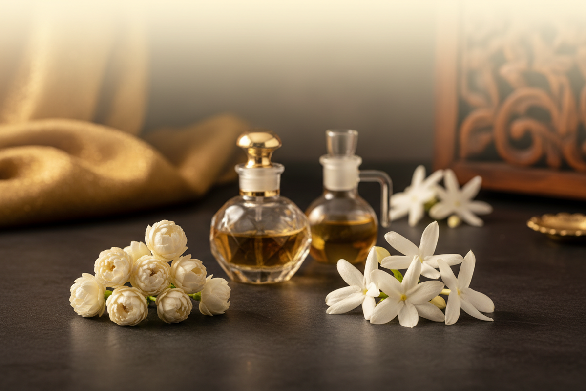 Jasmin en parfumerie orientale : sambac, grandiflorum, profils et usages