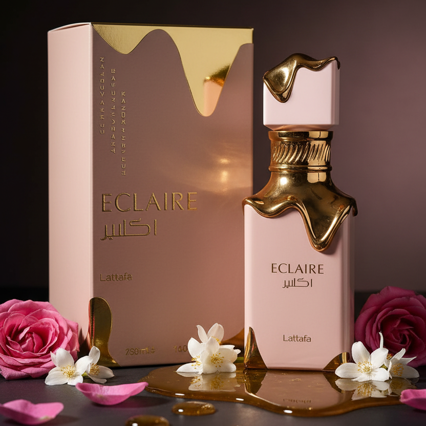 Parfum arabe femme Lattafa Eclaire 100ml – Eau de Parfum floral poudré doux Dubai longue tenue