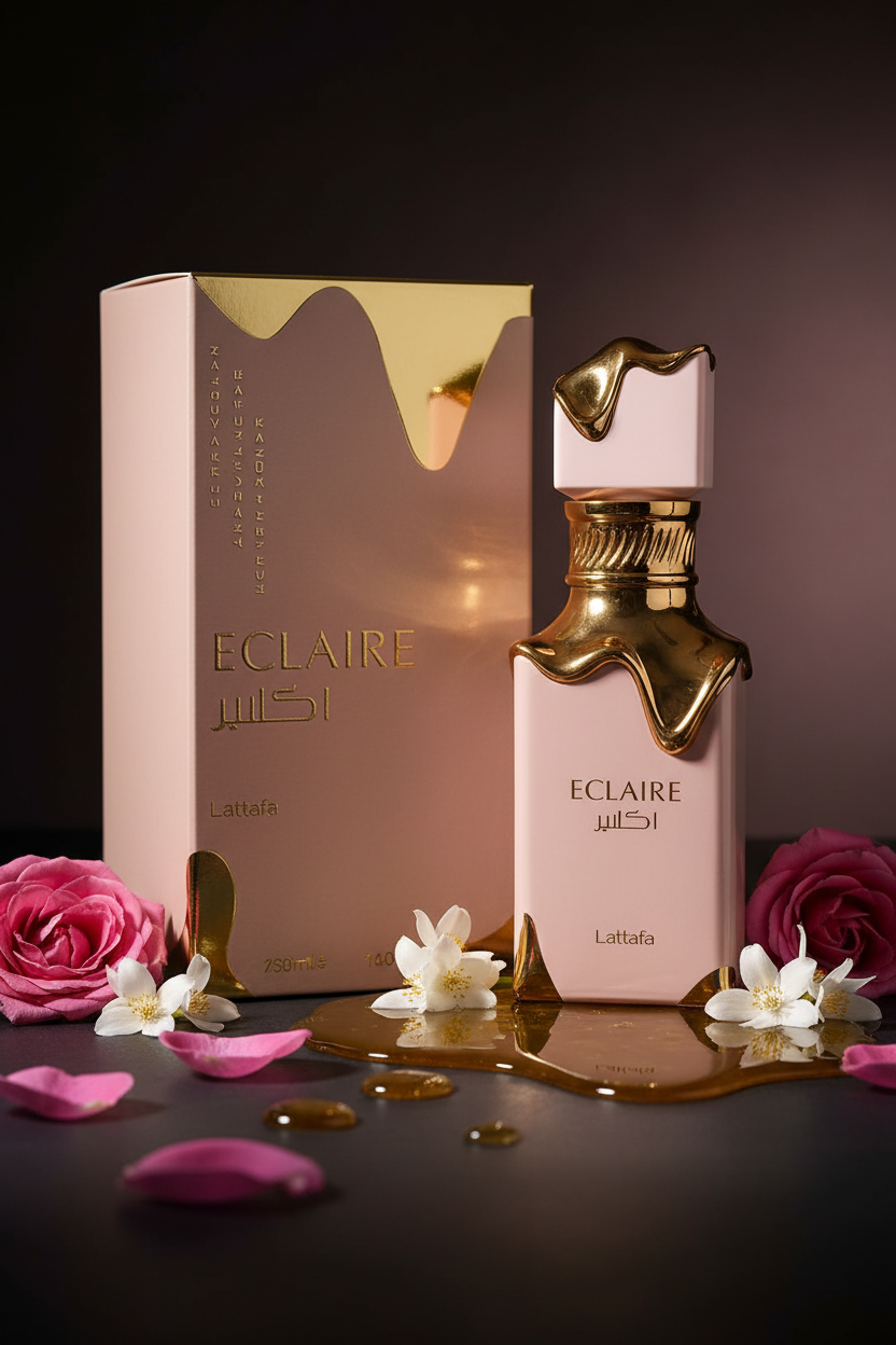 Parfum arabe femme Lattafa Eclaire 100ml – Eau de Parfum floral poudré doux Dubai longue tenue