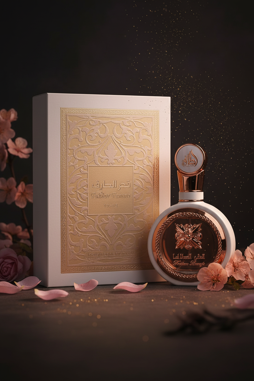 Parfum arabe femme Lattafa Fakhar Femme 100ml – Eau de Parfum floral fruité élégant Dubai longue tenue