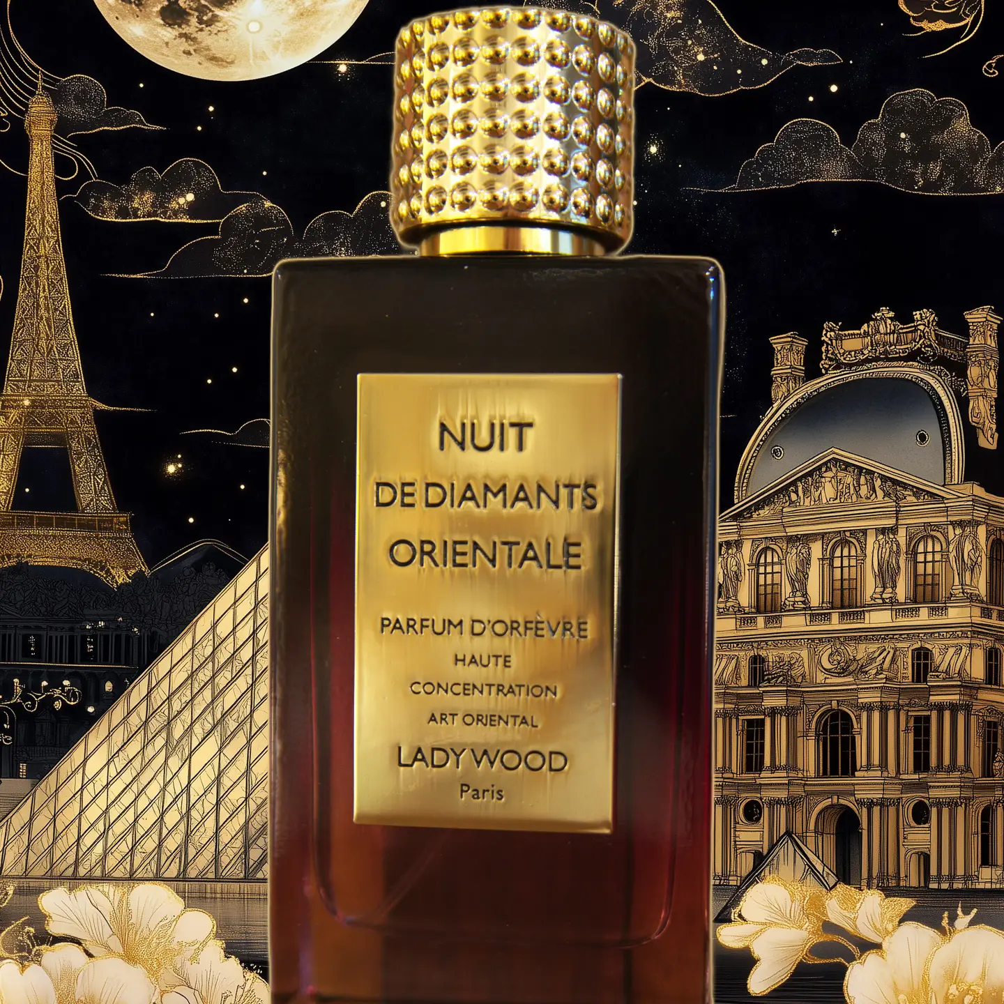 Parfum dubai luxe femme Ladywood Paris Nuit de Diamants Orientale – Eau de Parfum oriental haute concentration"