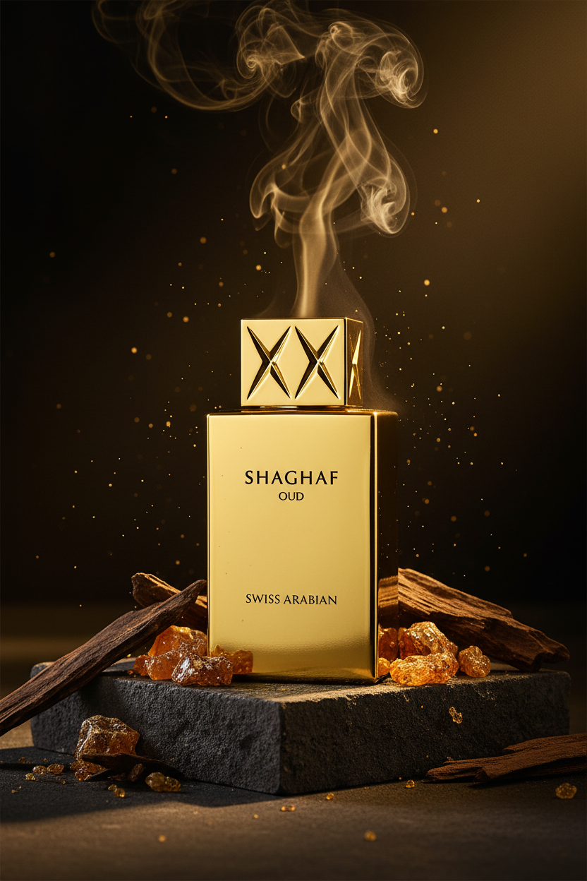 Parfum oud luxe unisexe Swiss Arabian Shaghaf Oud 75ml – Eau de Parfum oriental Dubai longue tenue"