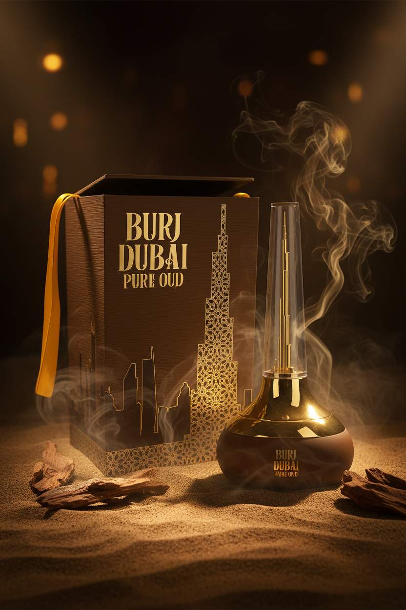 Parfum oud pur Dubai Burj Dubai Pure Oud – Eau de Parfum oriental unisexe longue tenue
