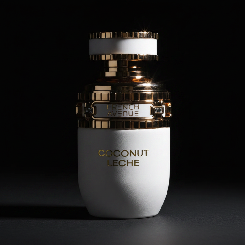 French Avenue Coconut Leche cinématographique fond noir