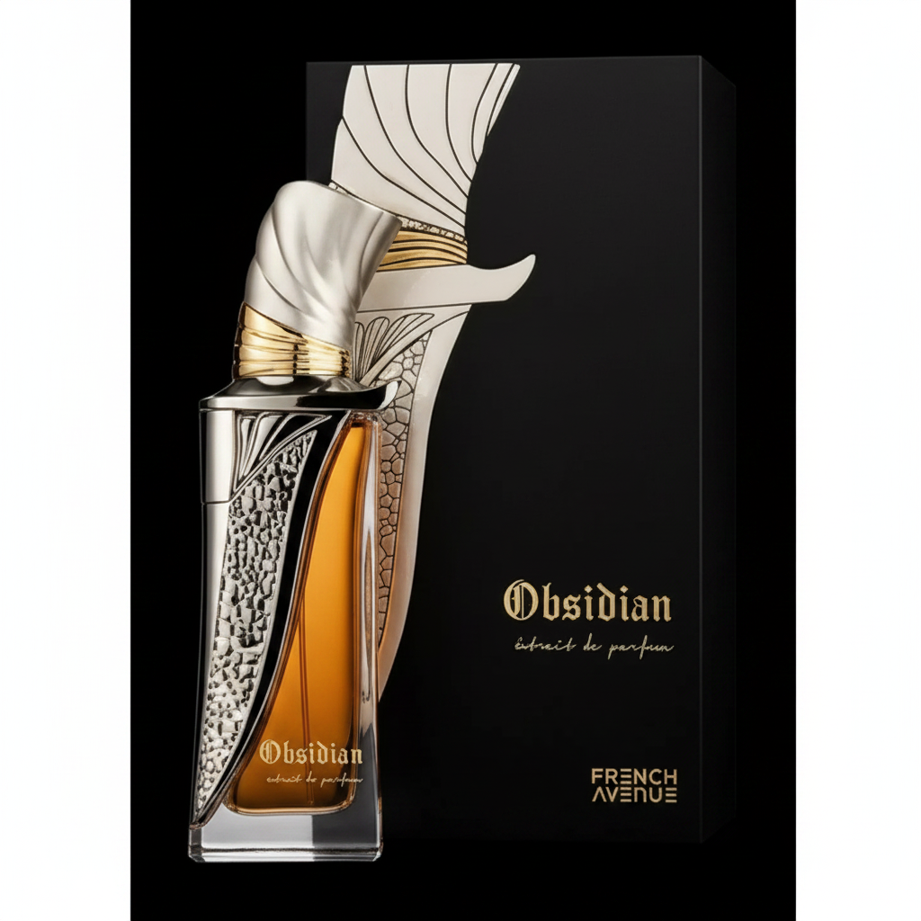 French Avenue Obsidian Extrait de Parfum fond noir