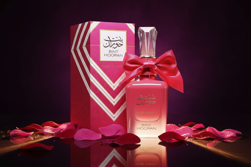 Bint Hooran Rose Passion avec boîte - photo vendeuse