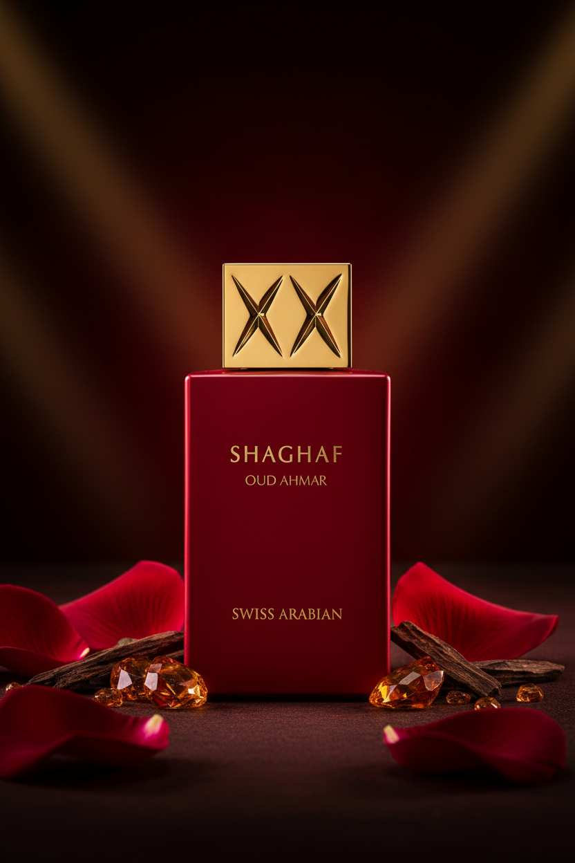 Swiss Arabian Shaghaf Oud Ahmar - Photo éditoriale luxe