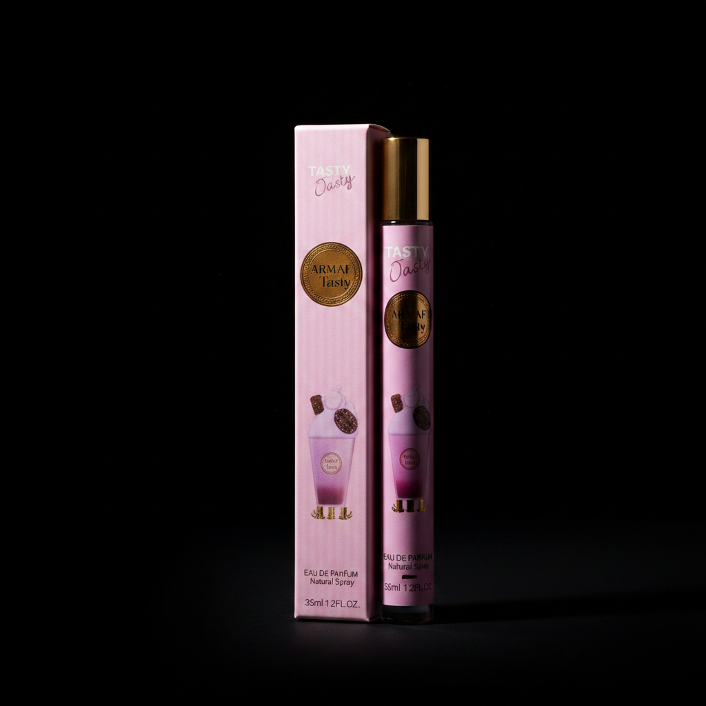 Tasty Tasty Armaf Eau de Parfum 35ml flacon stylo rose pâle et or