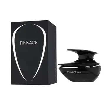 French Avenue Pinnace Noir EDP 100ml – flacon ovale noir laqué aileron sculptural coffret noir motif ovale blanc