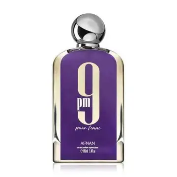 Afnan 9PM Pour Femme Eau de Parfum 100ml – floral fruité gourmand flacon violet bouchon argenté