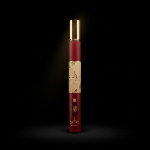 Ameerat Al Arab Lattafa Eau de Parfum 35ml flacon stylo bordeaux et or calligraphie arabe