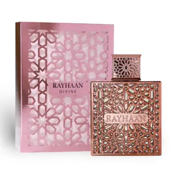 Rayhaan Divine 100ml - Flacon rose gold aux arabesques islamiques ciselées