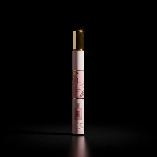 Ameerat Rose Lattafa Eau de Parfum 35ml flacon stylo rose poudéré bouchon doré