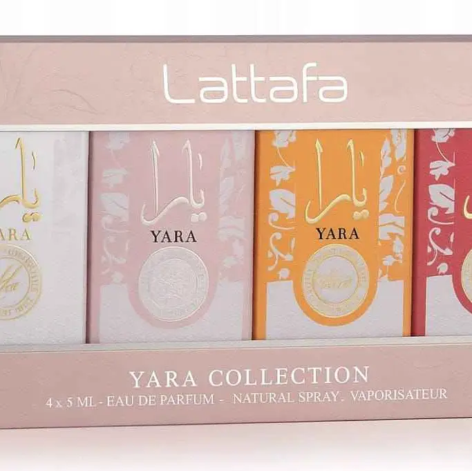 Coffret Yara Collection Lattafa 4 parfums orientaux femme 5ml cadeau