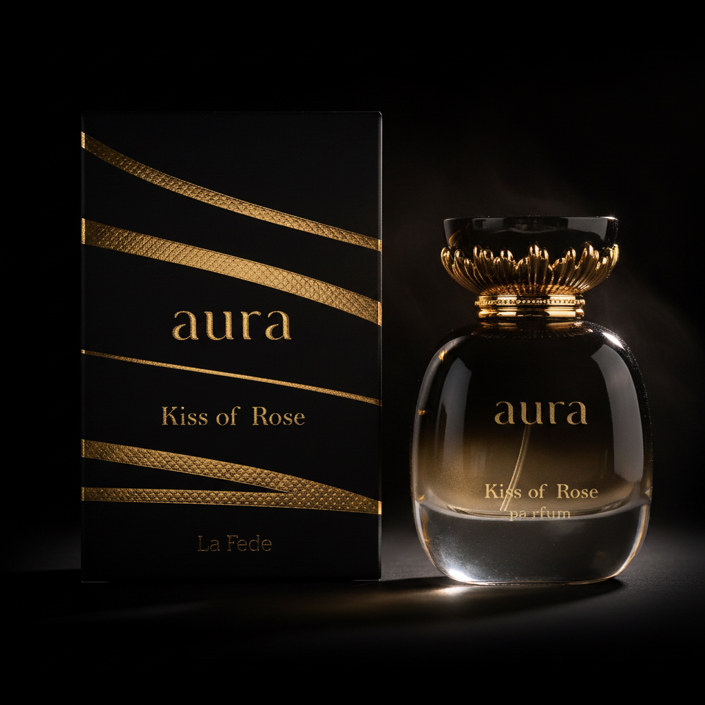 La Fede Aura Kiss of Rose cinématographique fond noir